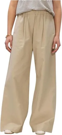 By-Bar Amsterdam Broeken, Dames, Beige, S, Benji Canvas Pant