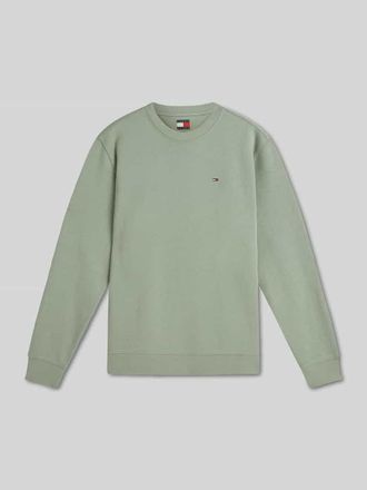 Tommy Jeans Regular Fit Sweatshirt aus Baumwoll-Mix in Schilf, Gr&ouml;&szlig;e XXL
