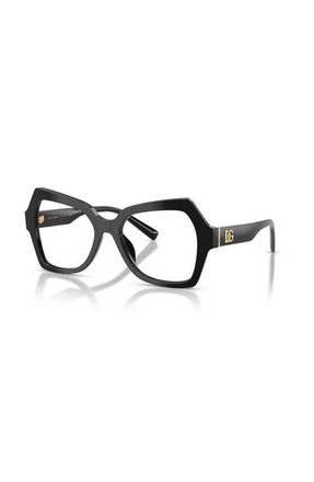 Dolce & Gabbana 52mm Butterfly optical glasses in Black at Nordstrom