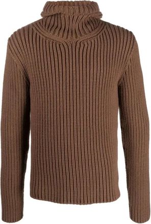 Lanvin Hooded Jumper - Heren - Coltruien - Bruin - M - Truien & Vesten
