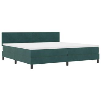 vidaXL Cama Tipo Box Spring Verde Oscuro 200 X 200 Cm Terciopelo Vidaxl