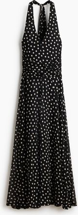 H&M Neckholder-Kleid aus Mesh - Schwarz