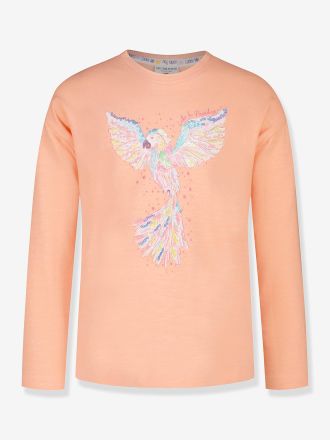 Salt And Pepper Langarmshirt mit Pailletten-Papagei M&auml;dchen Salt and Pepper pfirsich