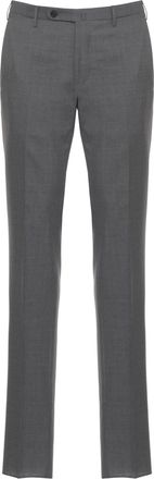 Incotex Grey Super 130S Virgin Wool Chino Pants
