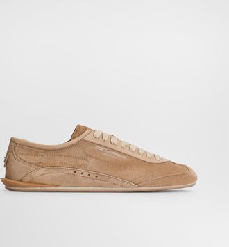 Dolce & Gabbana Suede Lipari - Man Lace-ups Beige 41.5