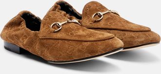 Gucci Jordaan Doria suede loafers