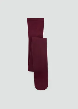 Mango Calze medie lisce bordeaux - Donna - S - MANGO