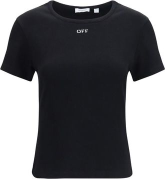 Off-white Black Logo Crew Neck T-Shirt
