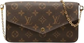 Louis Vuitton Pre-owned Pochette Felicie - Dames - Vintage Clutch - Bruin - ONE Size - Vintage