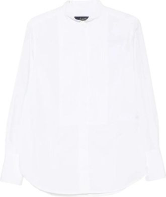 Seafarer Bib Front Shirt - Dames - Overhemden - Wit - XS - Katoen - Overhemden