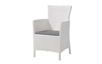 Keter Sill&oacute;n Jard&iacute;n Exterior Terraza Resina Iowa Blanco Anxpxal Cm 62x60x89 - Keter