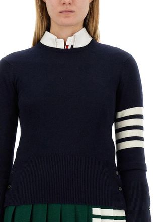 Thom Browne 4-Bar Cashmere Sweater - Blue