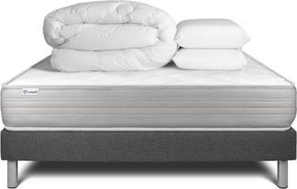 VITALIT Pack Colch&oacute;n Gris Espuma Viscoel&aacute;stica 140 X 200