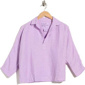 Frank & Eileen Popover Shirt in Lilac at Nordstrom Rack, Size Xx-Small