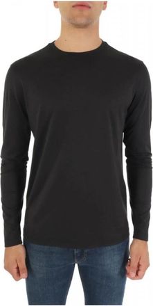 Emporio Armani Tops > T-shirts - Heren - Longsleeves - Zwart - M - Tops