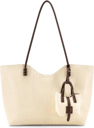 Like Dreams Womens Aveline Woven Tote Bag In Ivory
