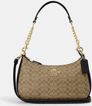 Coach Teri Shoulder Bag In Signature Canvas