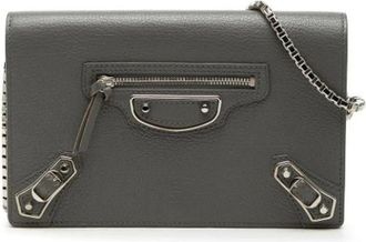 Balenciaga Pre-owned Wallet on Chain - - Pre-owned - Donna - Grigio - ONE SIZE