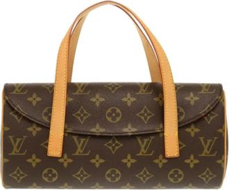 Louis Vuitton Tweedehands Canvas Louis Vuitton tassen - Dames - Vintage Handtas - Bruin - ONE Size - Vintage