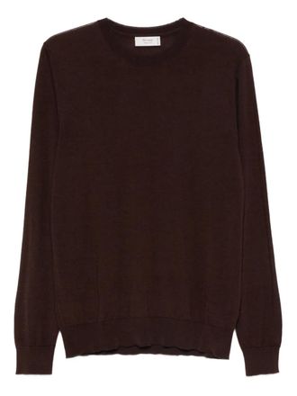 Ferrante crew-neck sweater - men - Wool/Silk/Cashmere - 50 - Brown