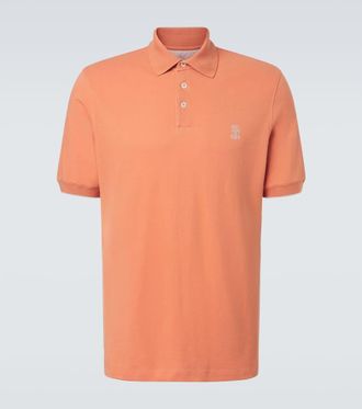 Brunello Cucinelli Polo in cotone con logo