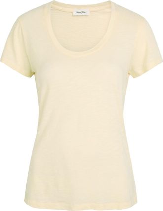 American Vintage Jacksonville Slubbed Cotton-blend T-shirt - Yellow - S (UK8-10 / S)