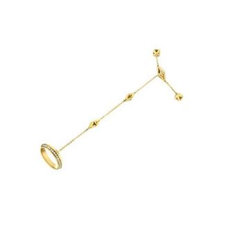 House of Brilliance 14K Yellow Gold 1/4 Cttw Diamond Ring and Bracelet Hand Chain at Nordstrom