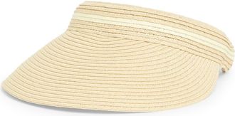 Nordstrom Rack Solid Visor in Natural at Nordstrom Rack