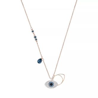 Swarovski Halsketten - Symbolic pendant Evil eye Mixed metal finish - Gr. unisize - in Blau - für Damen