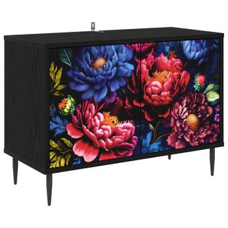 vidaXL Mueble De Tv Kiel 69 X 33 X 50,5 Cm Roble Negro Vidaxl