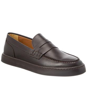 Bruno Magli Magnifico Leather Slip-On Sneaker