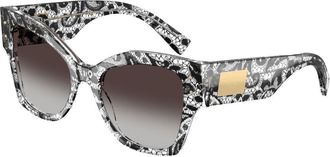 Dolce & Gabbana DG4478 32878G Womens Sunglasses Black Size 53