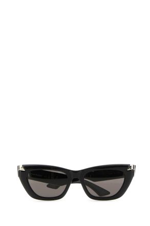 Alexander McQueen Womens Black Acetate Punk Rivet Sunglasses Blackblacksmoke Exterior: Occhiali Da Sole
