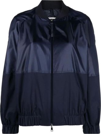 Moncler Bomber Jackets, male, Blue, M, Gobie Bomber Jacket