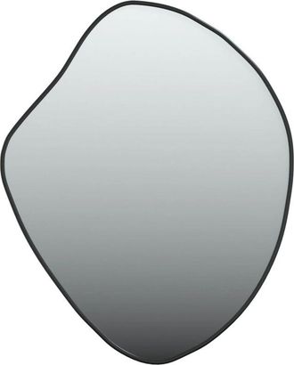 vidaXL Espejo de pared negro 60x50 cm vidaXL