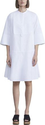 Lafayette 148 New York Bib-Front Tuxedo Dress
