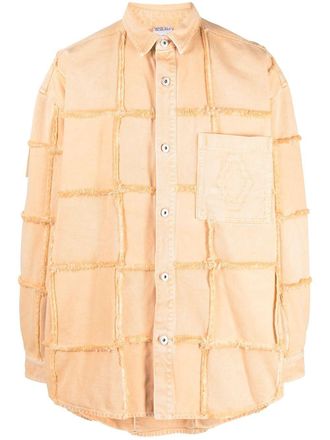 Marcelo Burlon Shirtjack met print - Oranje