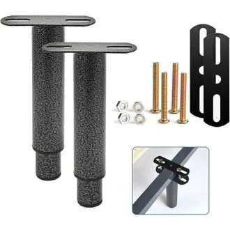 OEM Gambe Per Letto, Gambe Per Rete A Doghe, Set Di 2 Gambe Regolabili In Metallo, Molto Robuste, Adatte A Reti A Doghe Universali, In Metallo, Per Armadi
