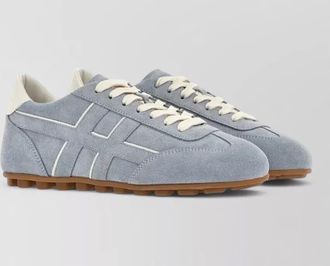 Hogan olympia suede sneakers signature rubber sole