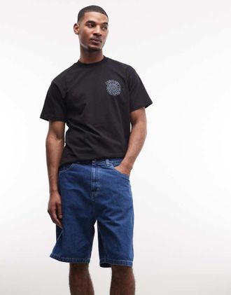 Carhartt Work in Progress Brandon shorts in denim vestibilit&agrave; ampia lavaggio medio blu