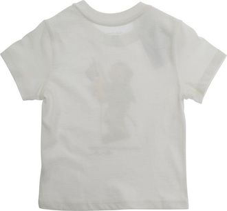 Polo Ralph Lauren Unisex T-Shirt Front Logo Print White Cotton T-Shirts And Polos