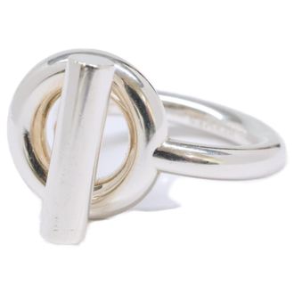 Herm&egrave;s Silver Silver 925 Band Ring (Pre-Owned)