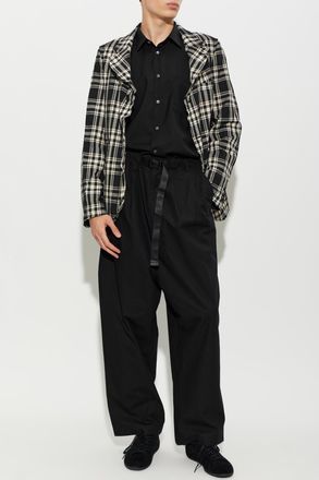 Comme Des Gar&ccedil;ons Comme Des Gar&ccedil;ons Black Blazer With Open Lapels, Mens, Black
