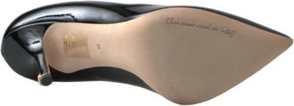 Dolce & Gabbana Black Patent Leather High Heels Pumps Womens Shoes