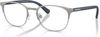 Emporio Armani 53mm Oval optical glasses in Grey at Nordstrom