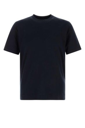 Fedeli Navy Blue Cotton T Shirt