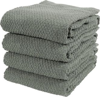 KAF Home Kaf Home Deluxe Popcorn Terry Kitchen Towels Set Of 4