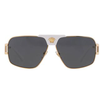 Versace Dark Grey Navigator Mens Sunglasses VE2251 147187 63