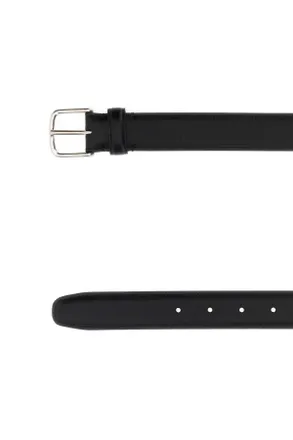 The Row Mens Classic Belt Blackans Cinture