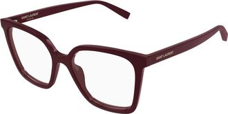 Saint Laurent Glasses, unisex, Brown, Size: 53 MM Cat Eye Optical Frame